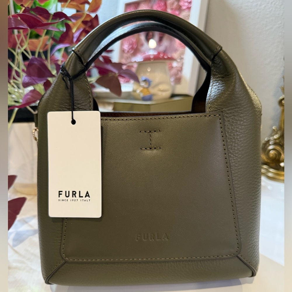 Furla Gilda Mini Handbag in Olive Green